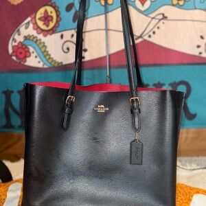 Coach Black Mollie Leather Tote
